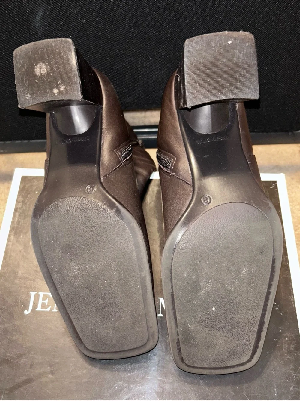 Classic Women's Brown Square-Toe Ankle Boots